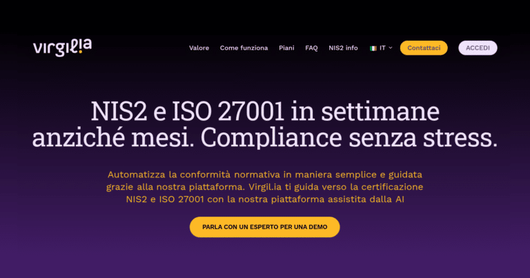 Compliance NIS2 per gli Atenei con Virgilia