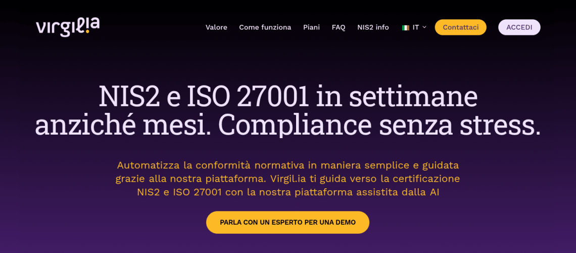 Compliance NIS2 per gli Atenei con Virgilia